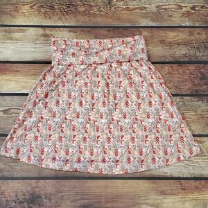 Woolrich Skirt Coral Floral Slip On Skater Medium Athletic Stretch Activewear